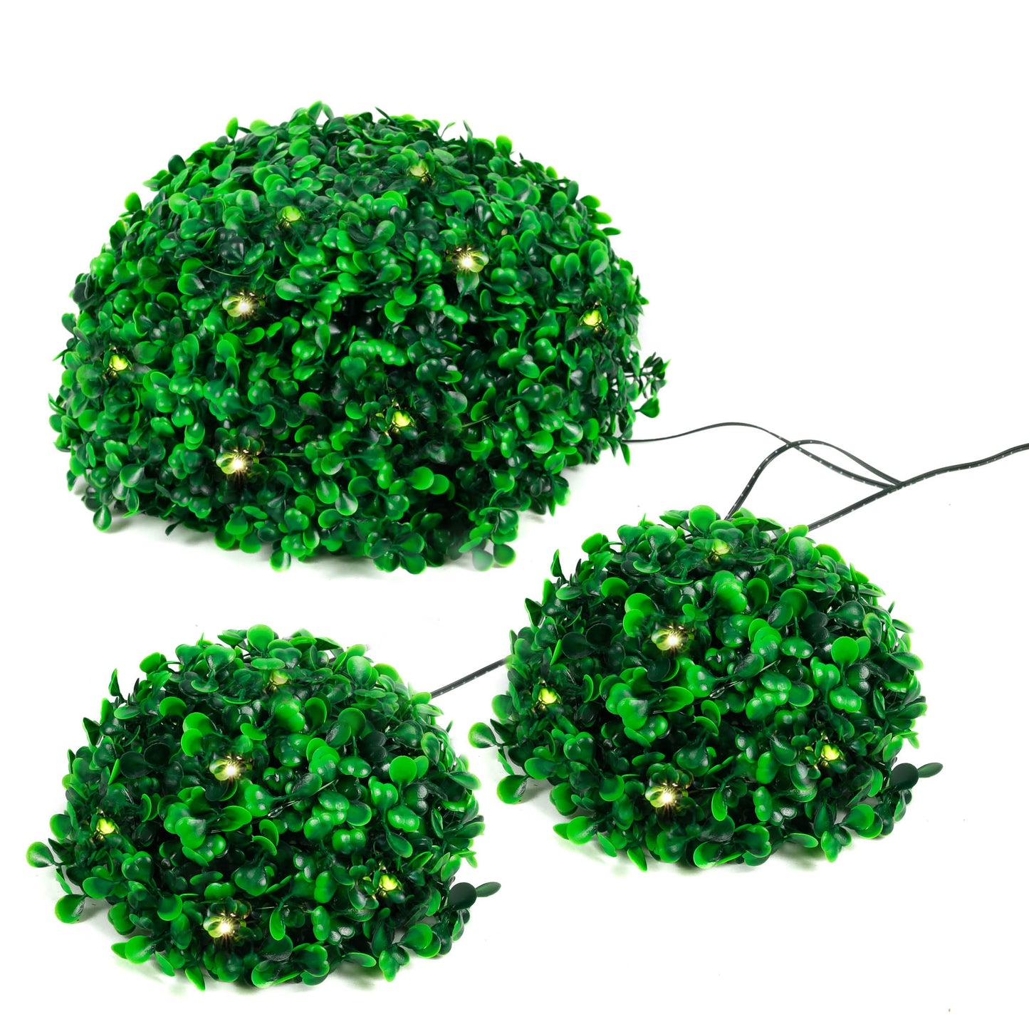 Solar Half Topiary Ball Light