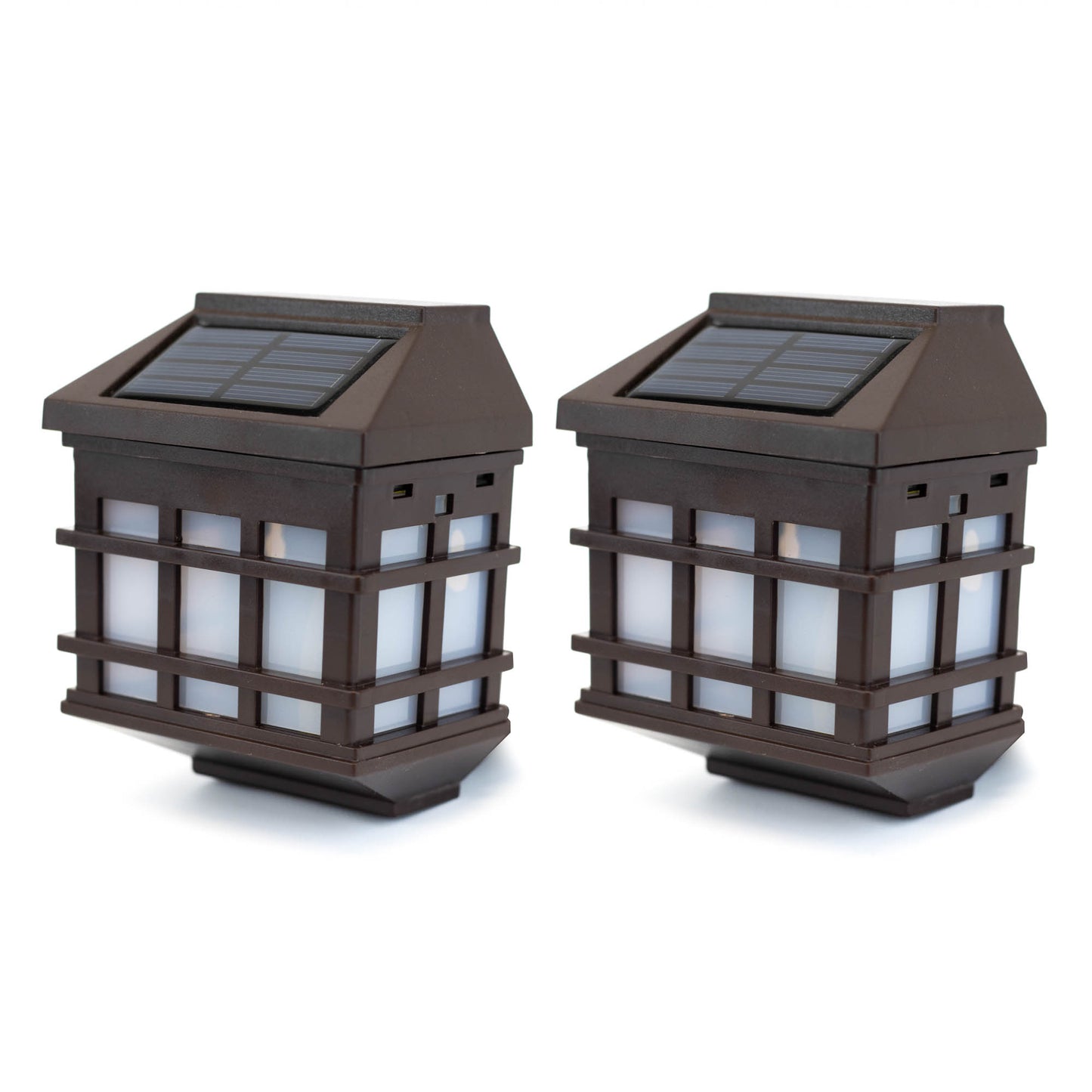 Lantern-Style Solar Fence Lights