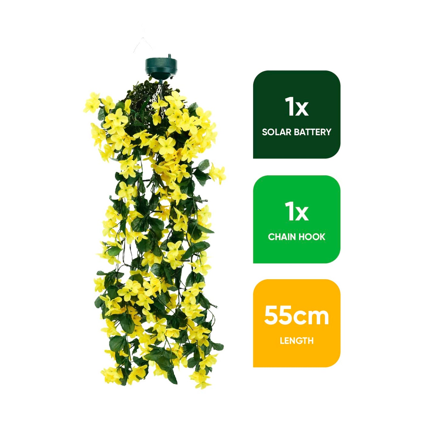 Solar Hanging Primrose Flower Lights