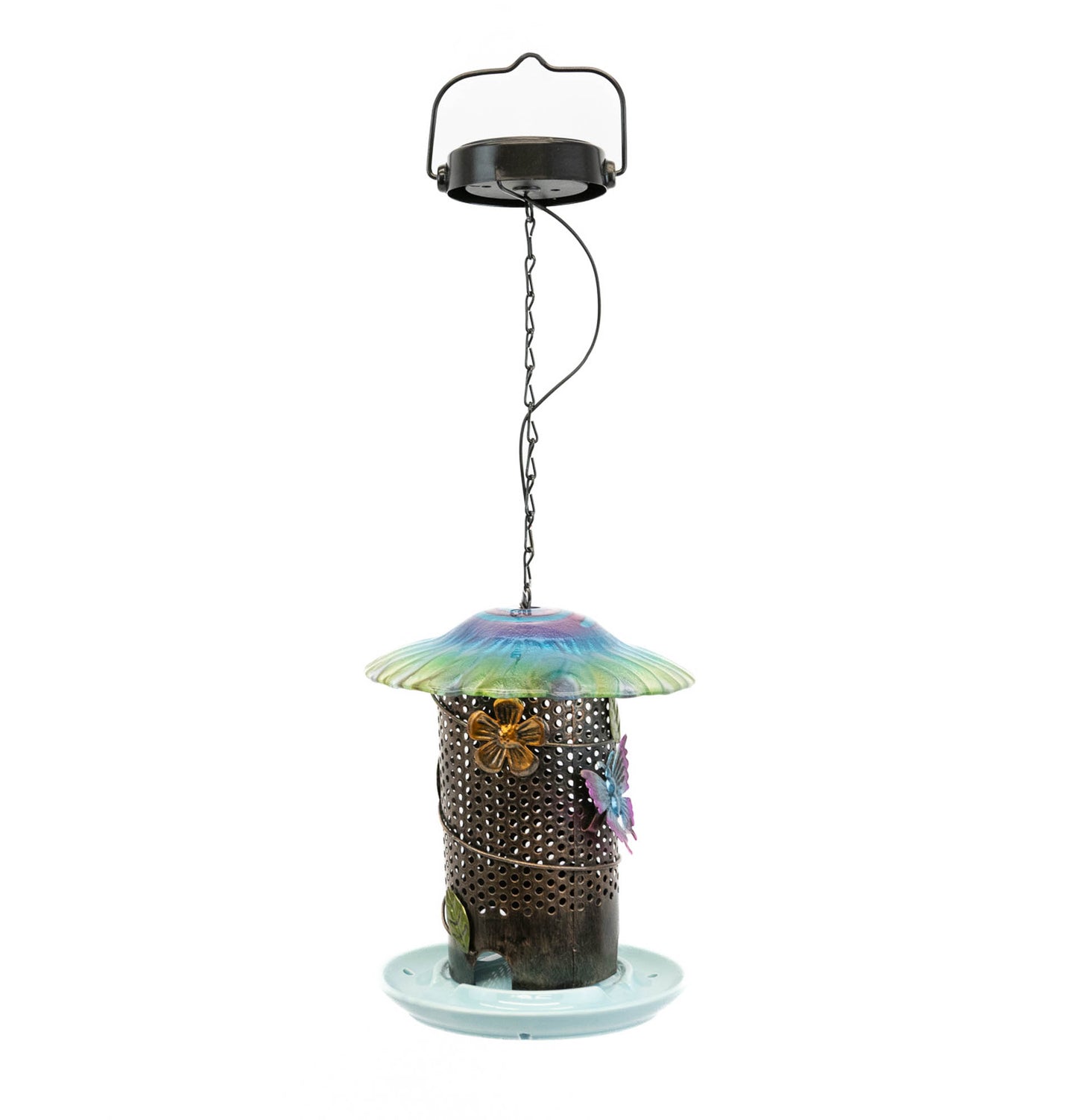 Hanging Bird Feeder With Solar LED