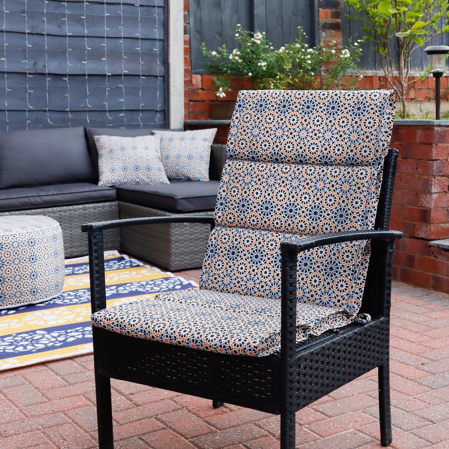 Outdoor Casablanca Full Length Seat Cushion