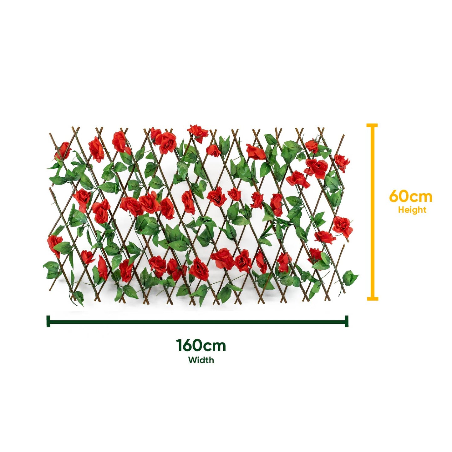 Solar Red Flower Trellis