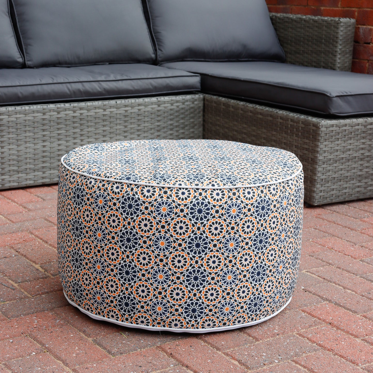 Outdoor Casablanca Pouf Ottoman