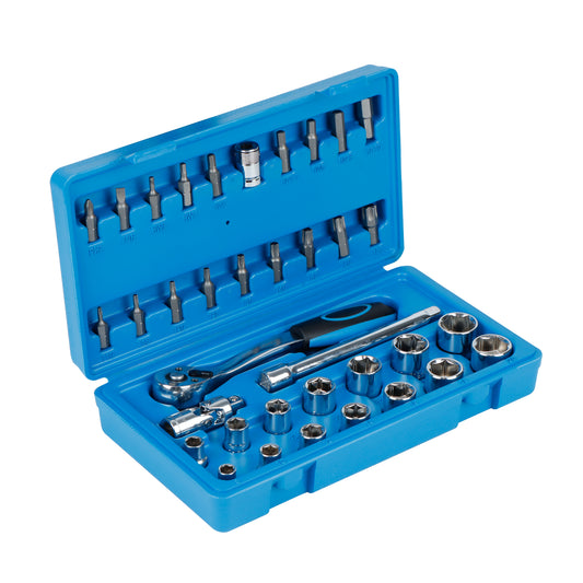 36-piece Chrome Vanadium 3/8” Socket Set