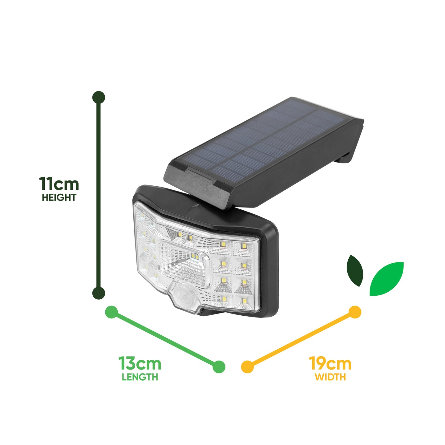 Solar-Powered Swivel Security Light