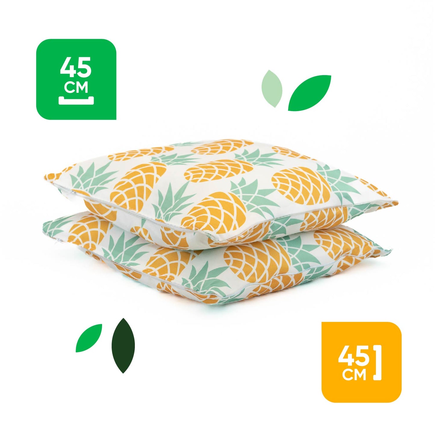 Outdoor Pair Of Scatter Cushions - Pineapple