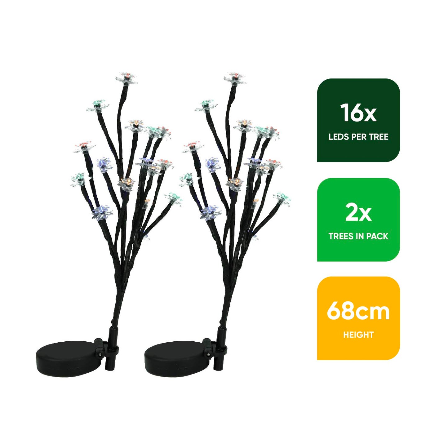 Solar Flower Tree Stake Lights