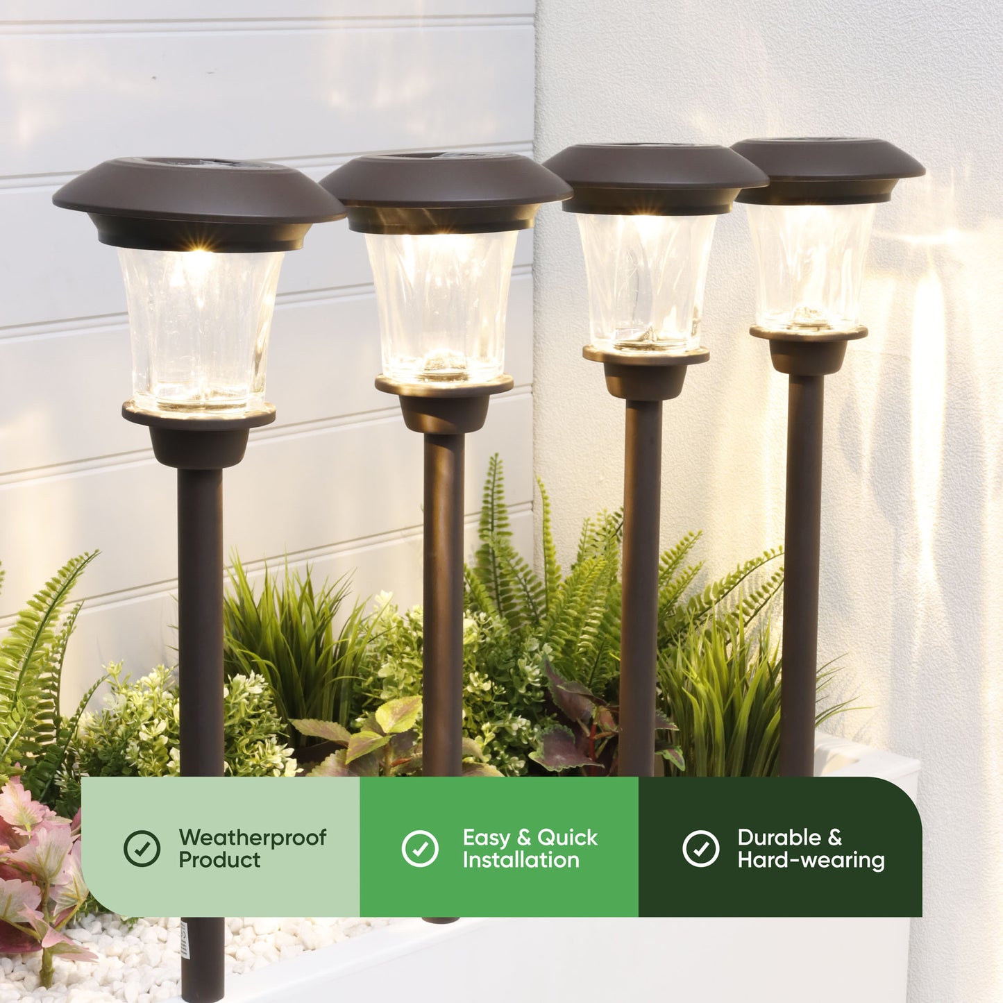 Solar Metal Pathway Stake Lights