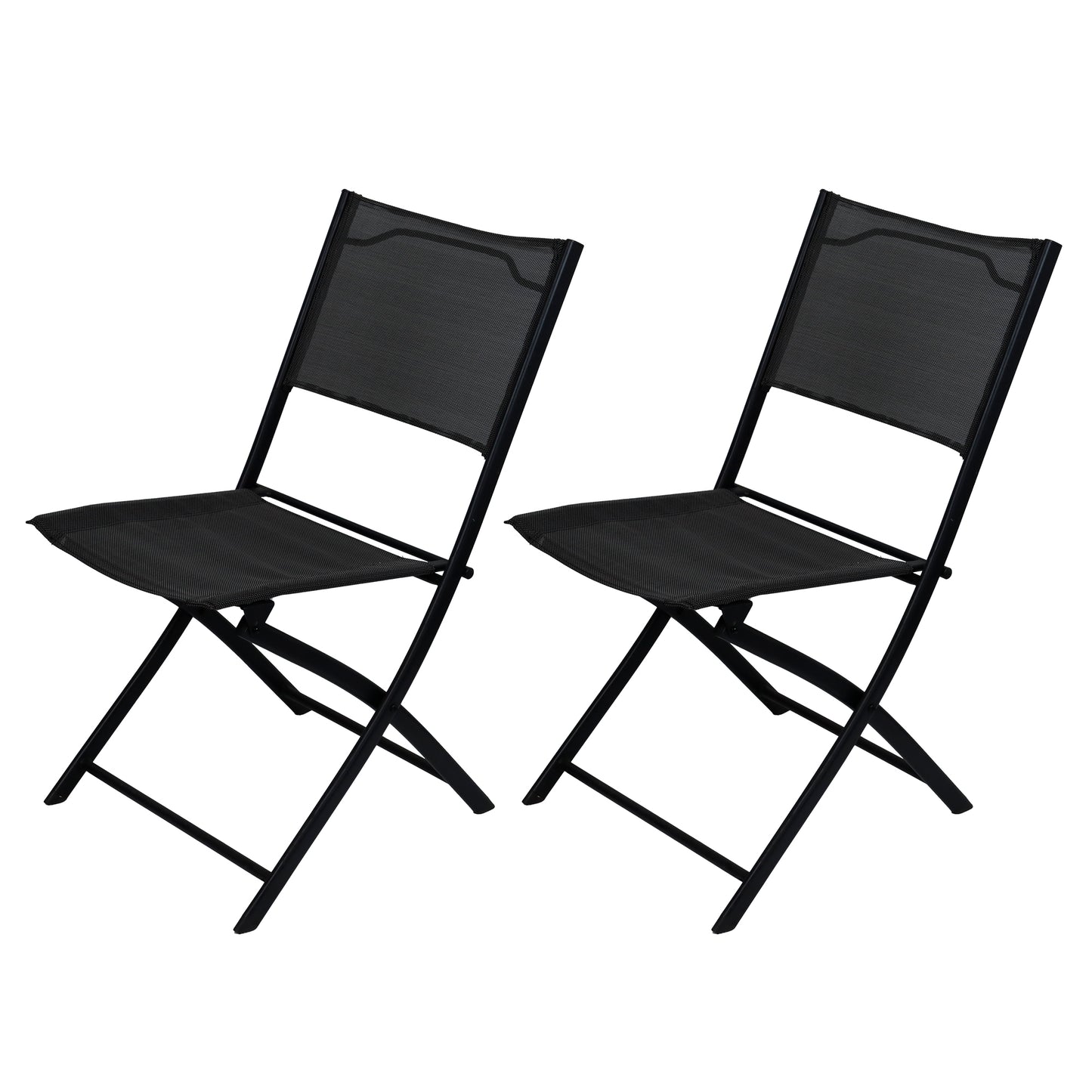 3 Piece Grey Folding Bistro Set