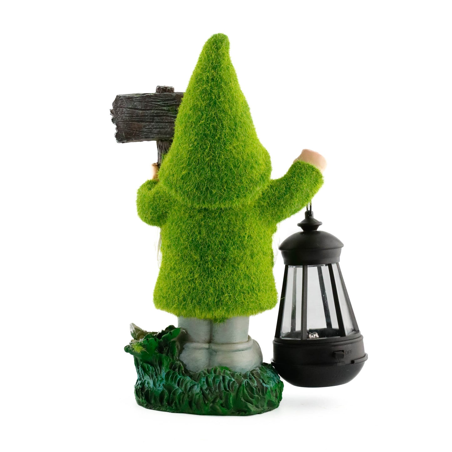 Gonk Ornament With Solar LED Lantern & Welcome Sign