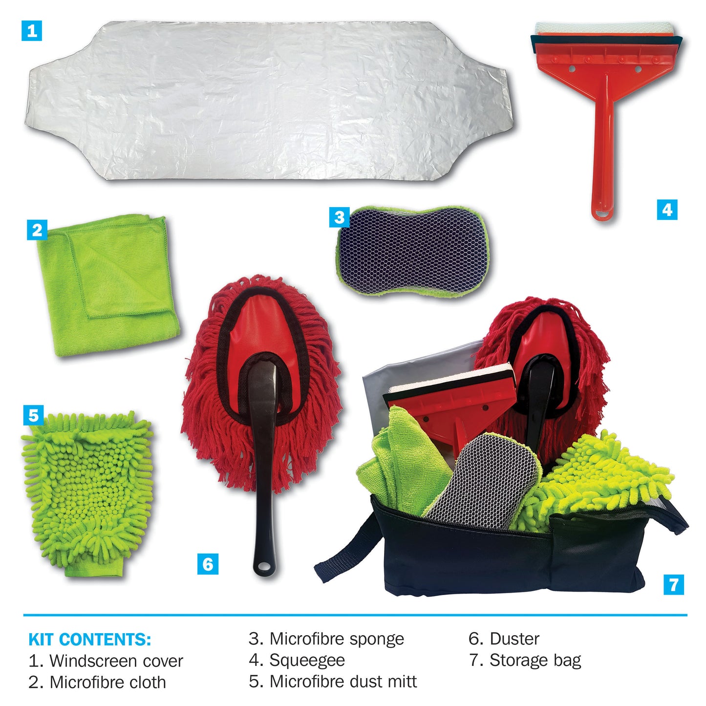 6 Piece Cleaning Kit