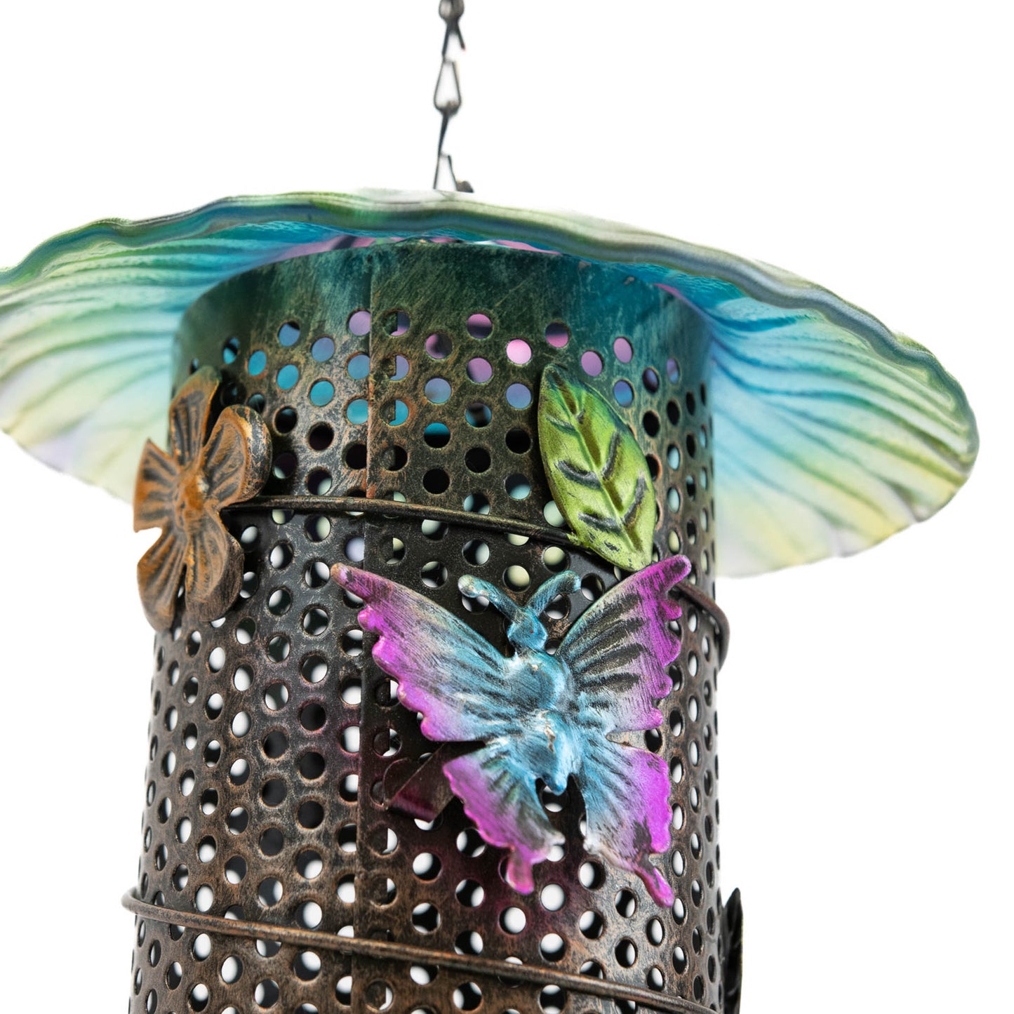 Hanging Bird Feeder With Solar LED