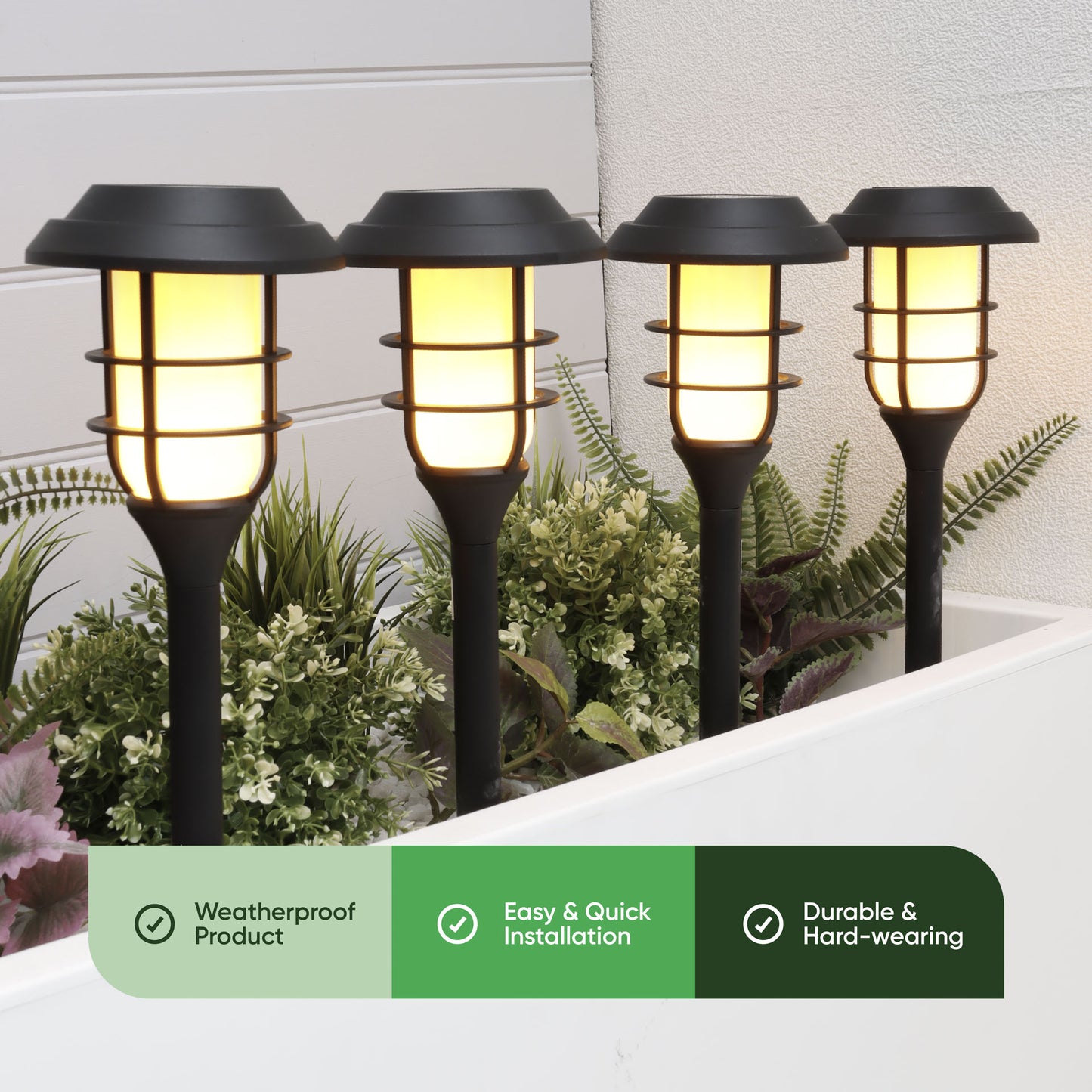 Solar Flaming LED Stake Lights