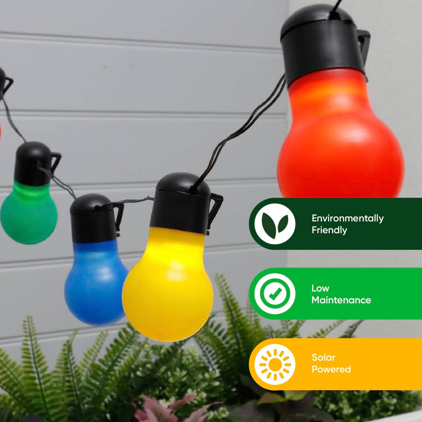 Tropical Multi-Coloured Solar String Lights