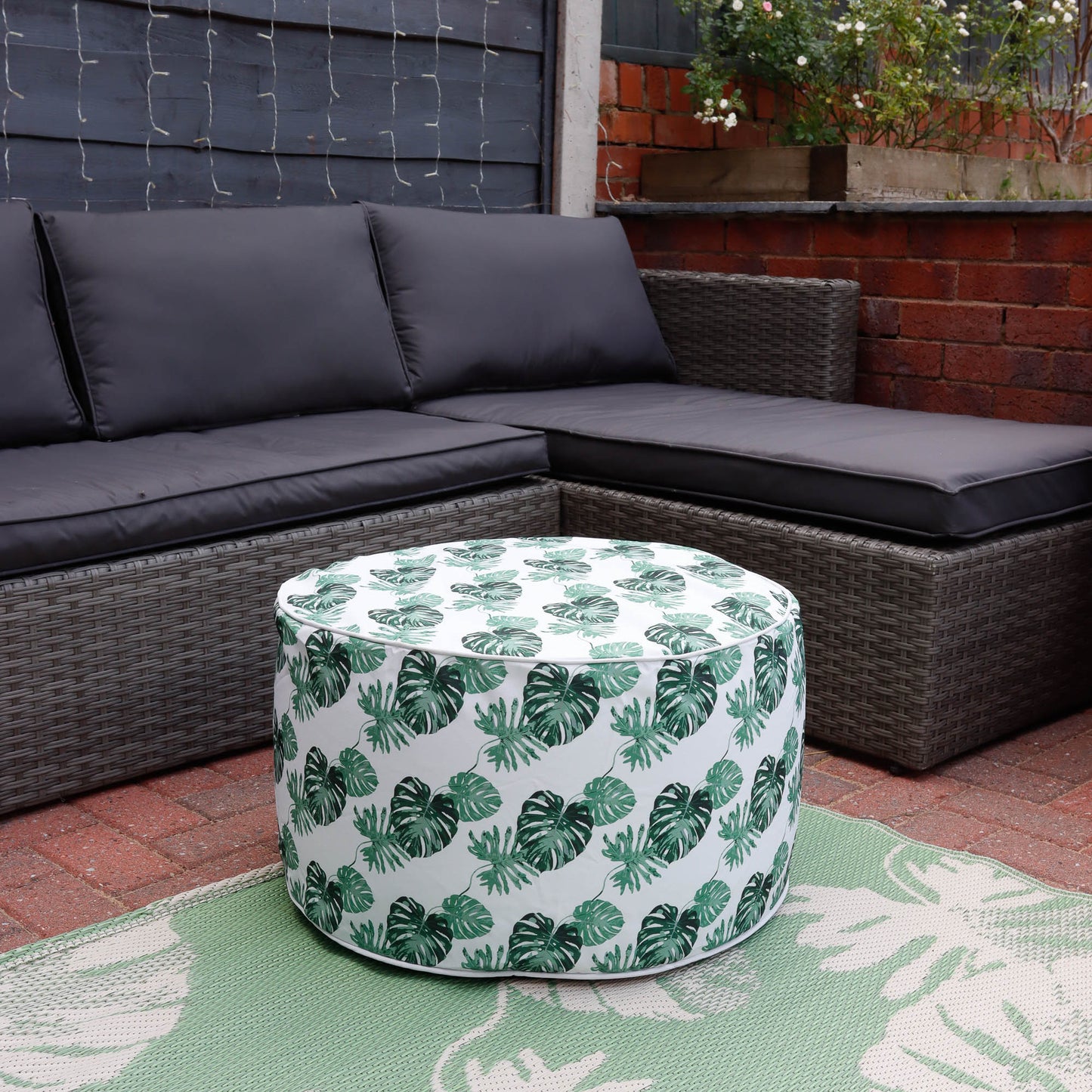 Outdoor Bali Pouf Ottoman