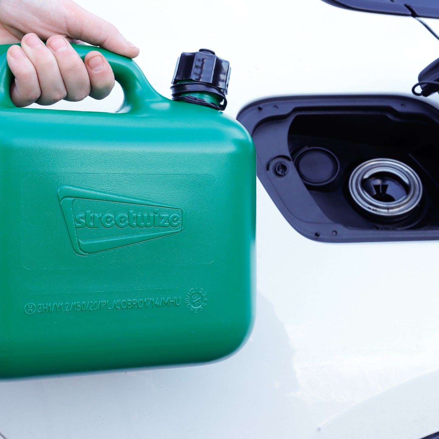 5L Fuel Can for Unleaded Petrol - Green