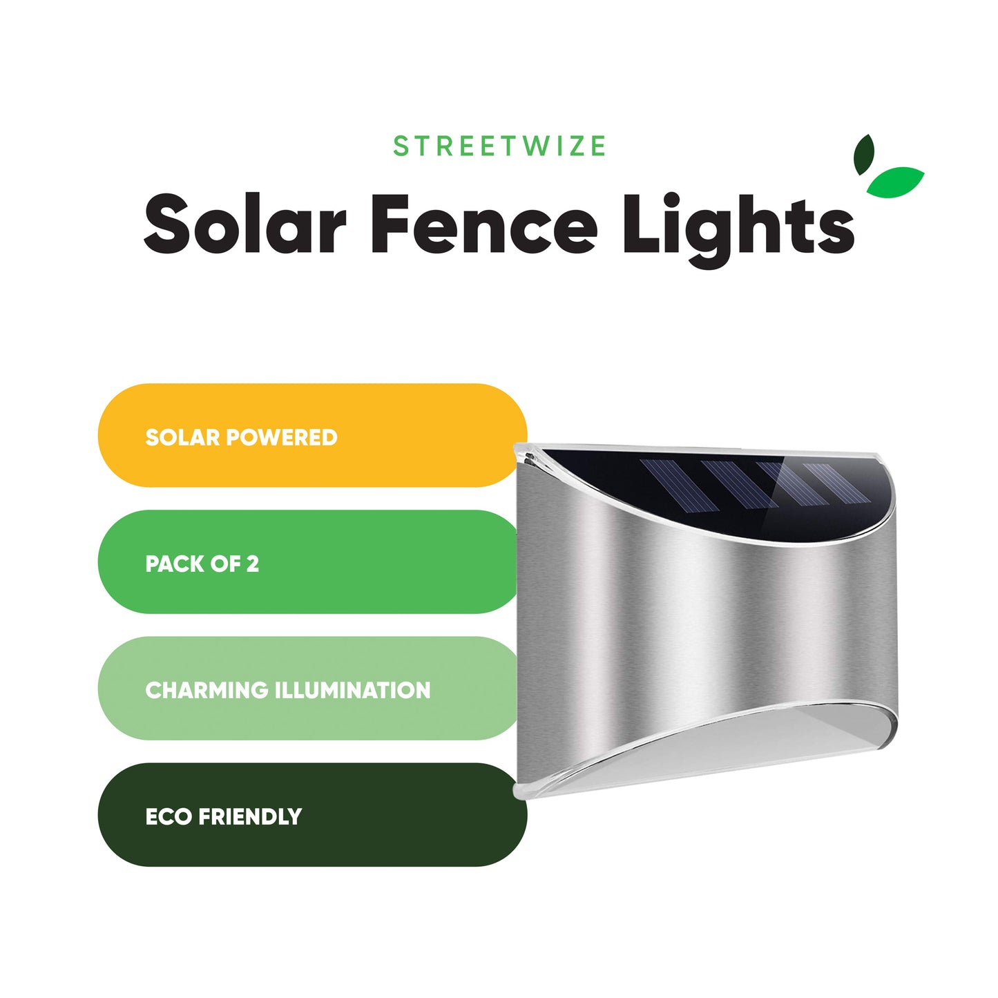 Lucent Solar Fence Lights