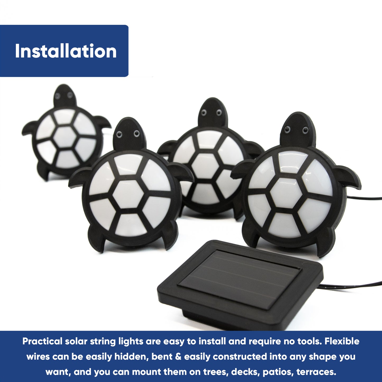 Solar Sea Turtle String Lights