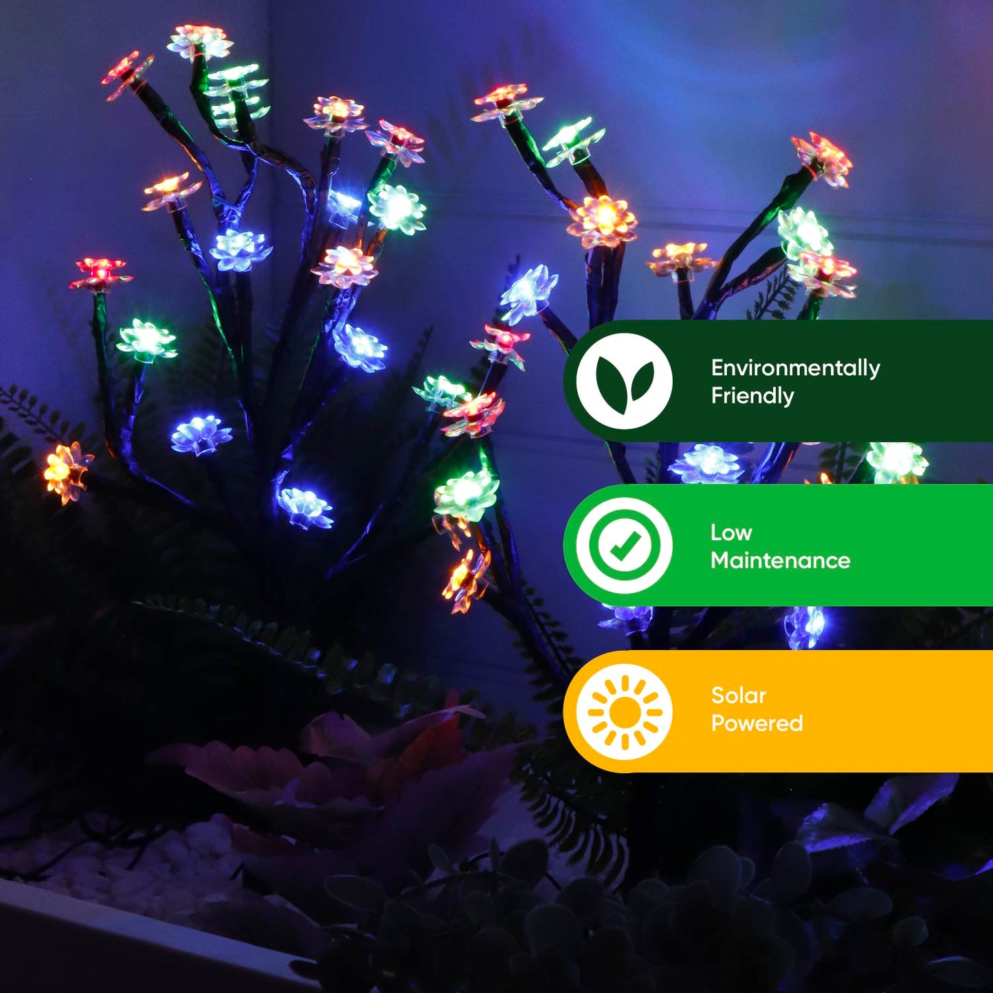 Solar Flower Tree Stake Lights