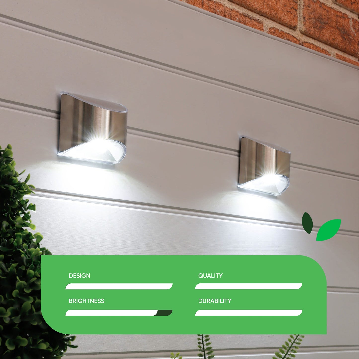 Lucent Solar Fence Lights