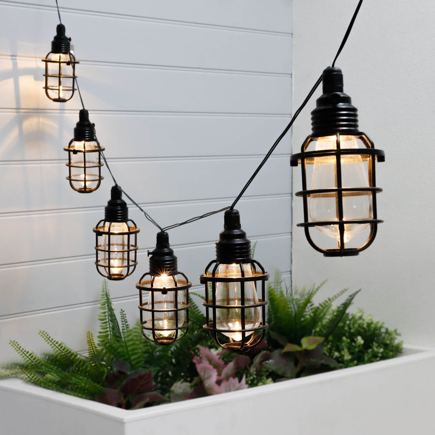 Timeless Caged Lantern String Lights