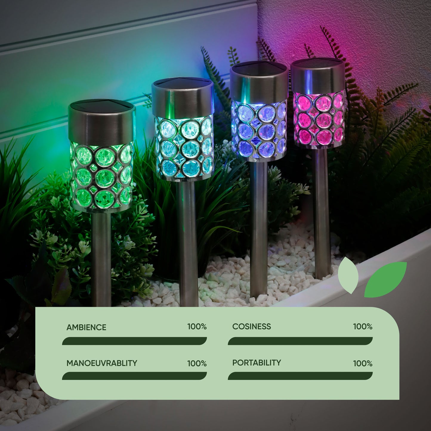 Solar Crystal Stake Lights