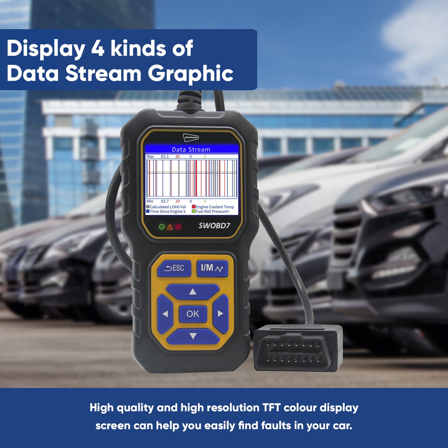 Auto Diagnostic OBD2 Scanner with Coloured Screen