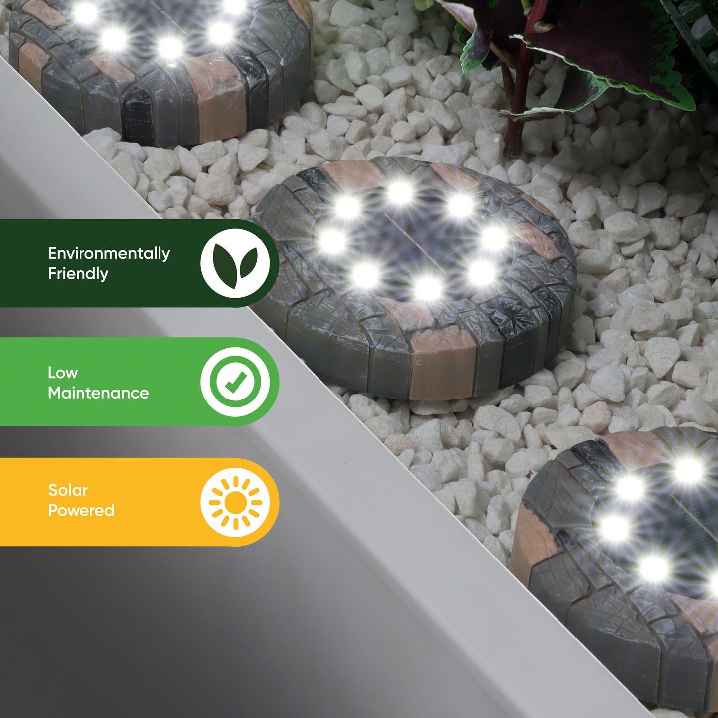 Solar Stone Effect Deck Light