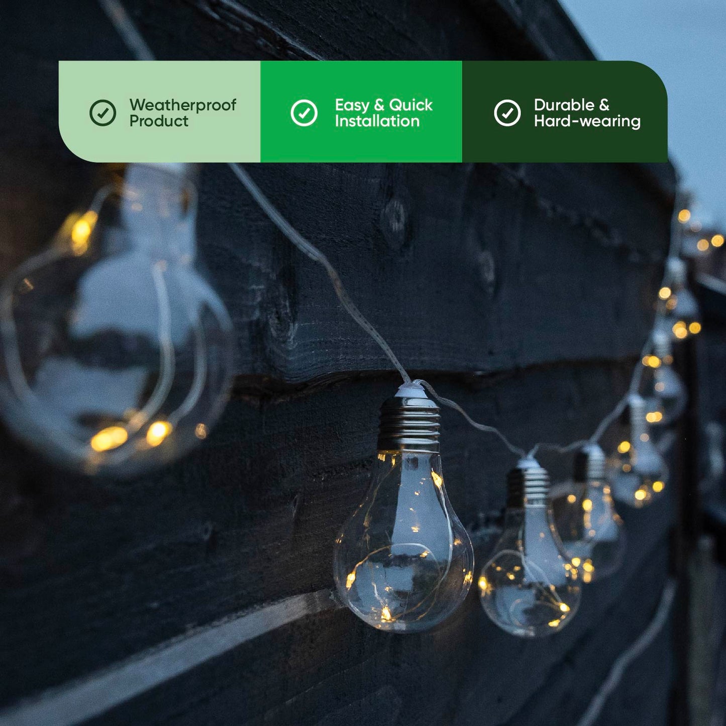 Solar Micro LED Bulb String Lights