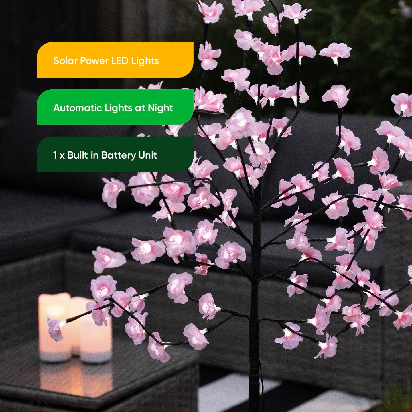 Solar Powered Blossom Tree Lights