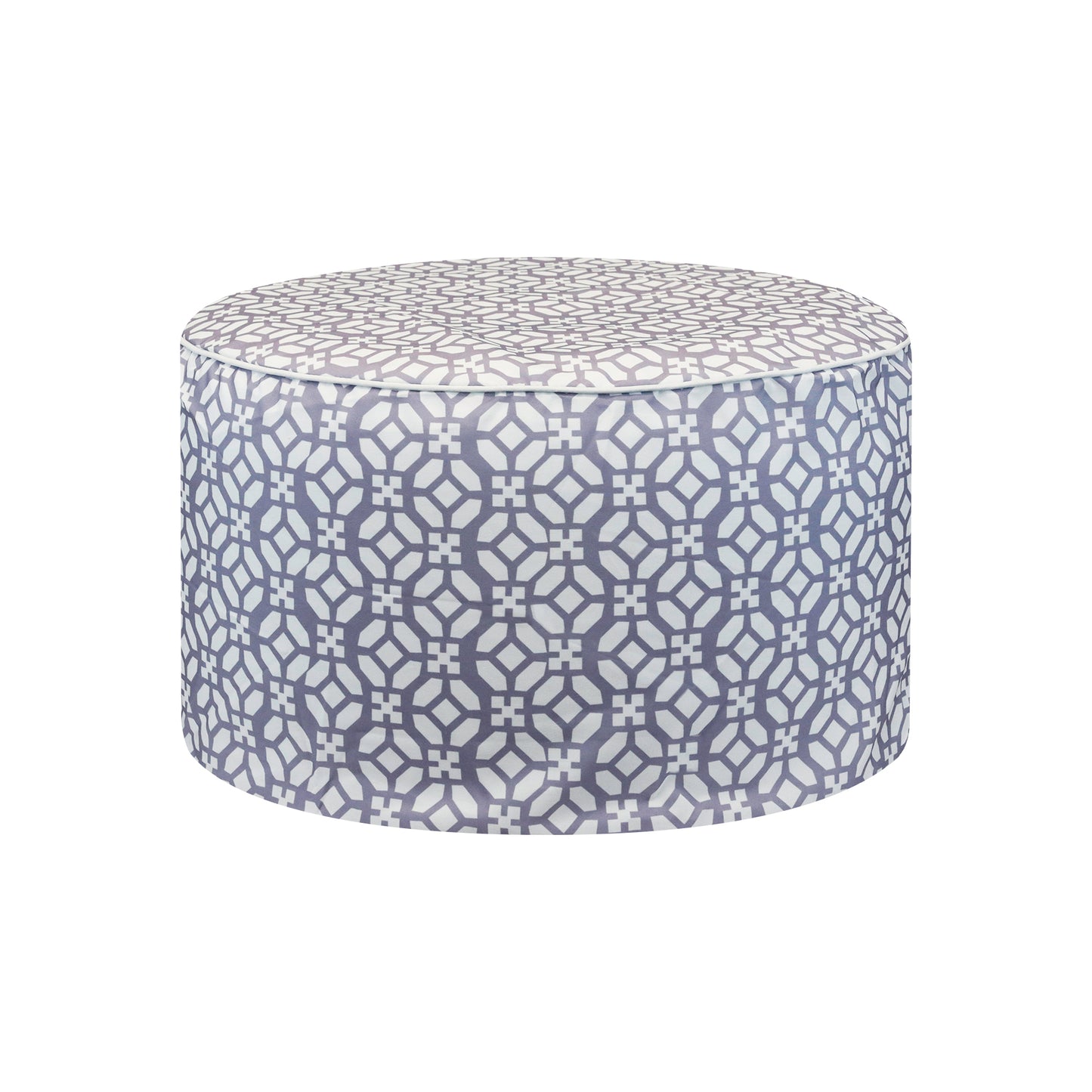 Outdoor Geo Pouf Ottoman