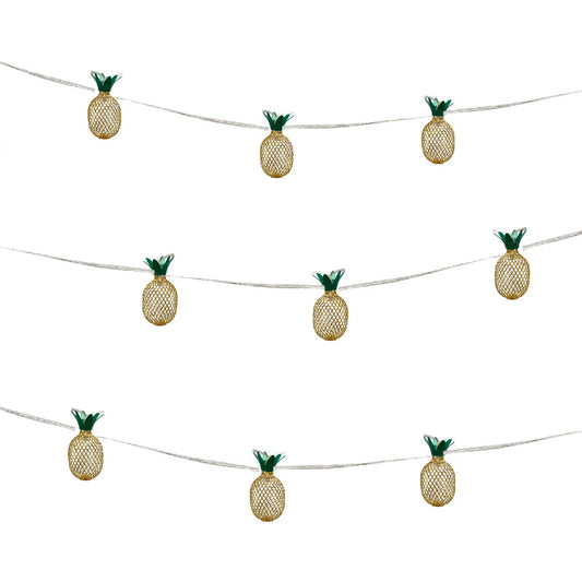 Solar Pineapple Lantern LED String Lights