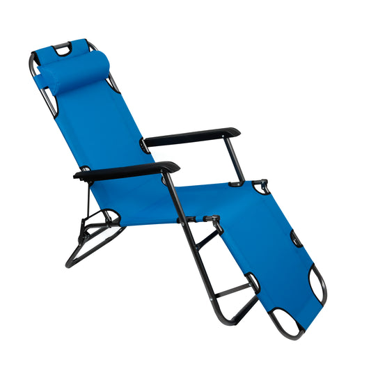 EasiRecline Sun Lounger - Blue