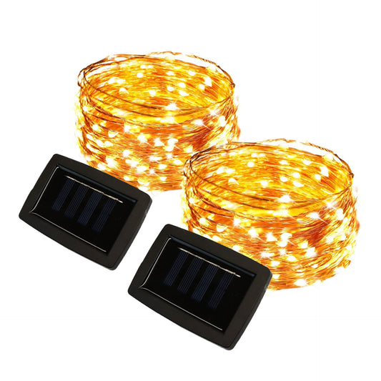 100 Warm Light LED Solar String Lights