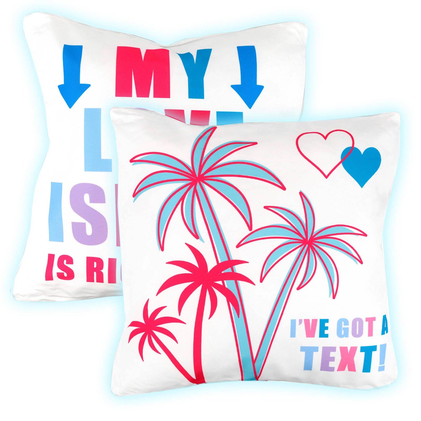 Pair of Light Up Love Island Scatter Cushions