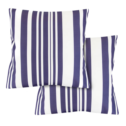 Pair of Blue Stripe Scatter Cushions