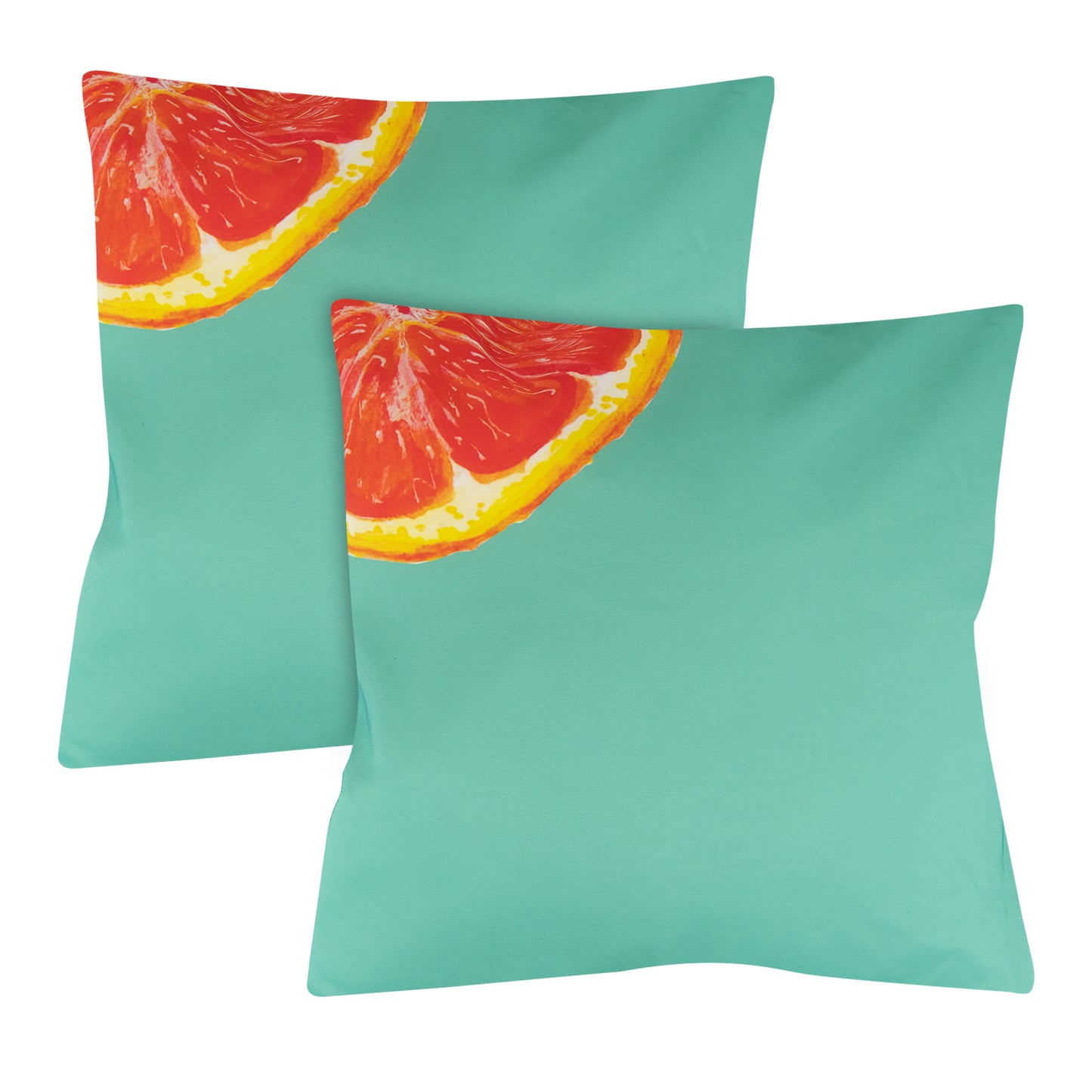 Outdoor Pair Of Scatter Cushions - Grapefruit