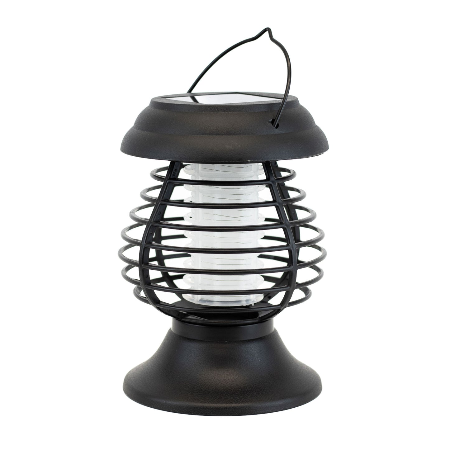 2-in-1 Solar Yellow Flame/Bug Zapper Lantern