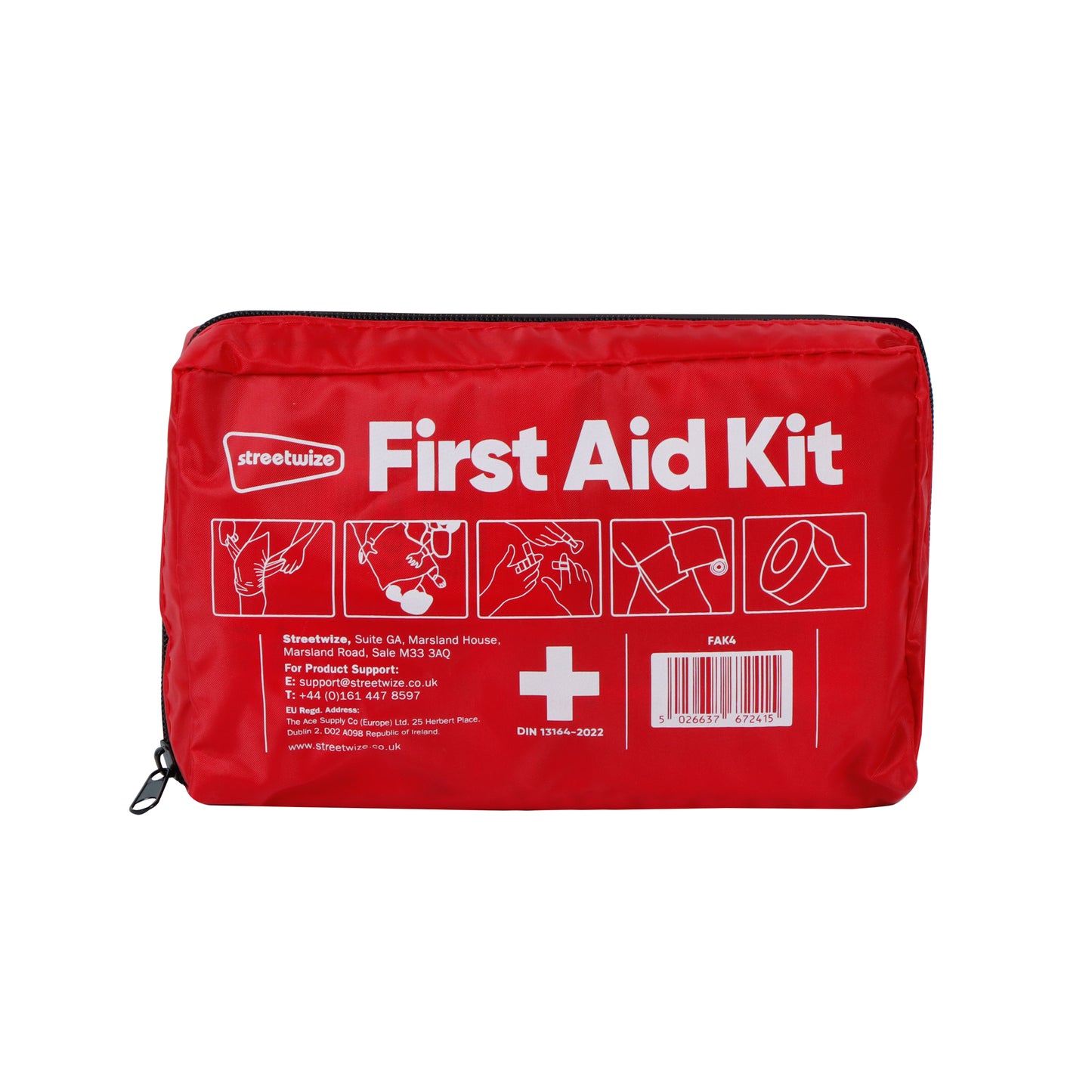 Emergency First Aid Kit with Red Soft Bag