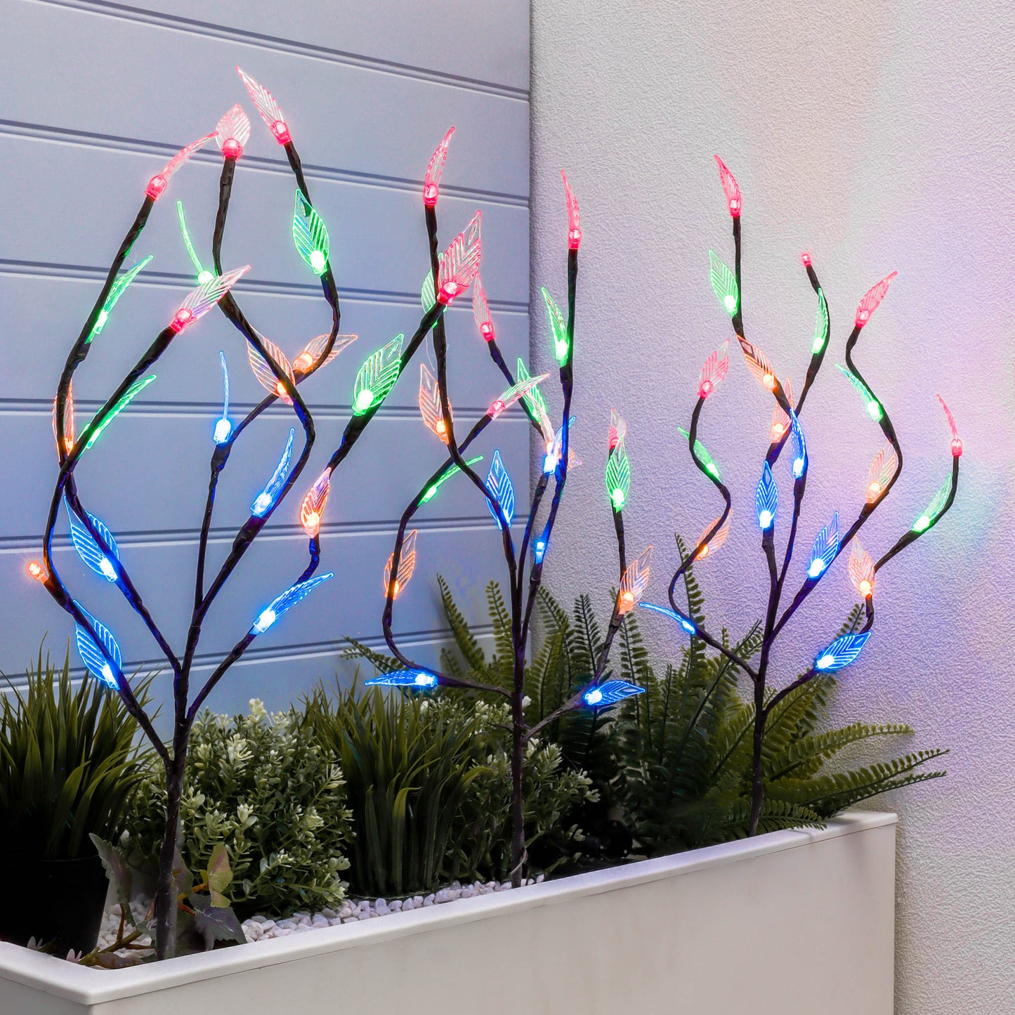 Multi-Coloured LED Solar Tree Lights