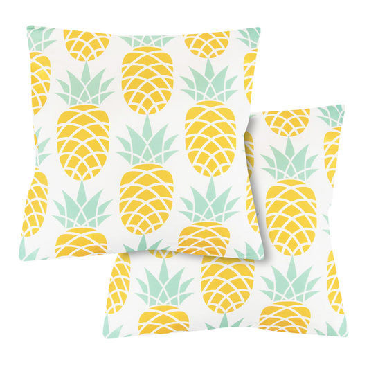 Outdoor Pair Of Scatter Cushions - Pineapple