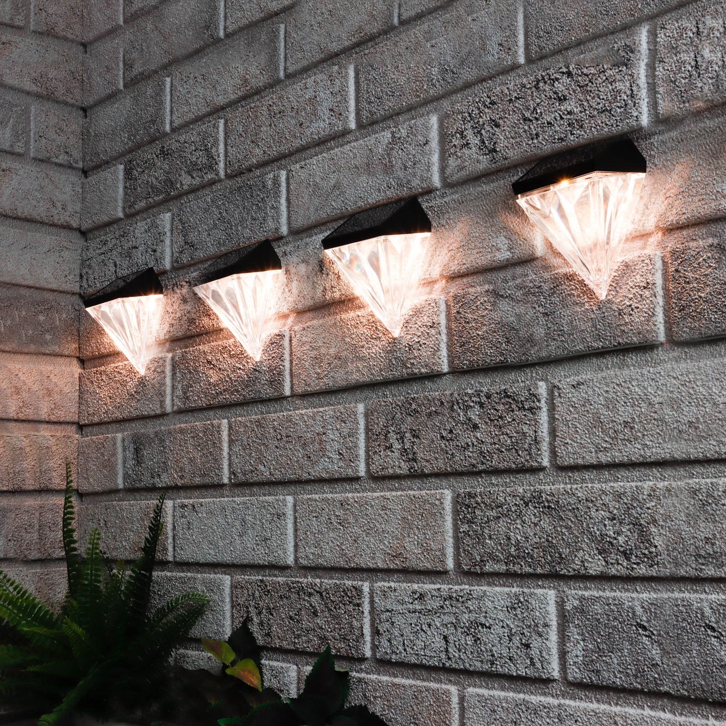 Solar Diamond Fence Lights