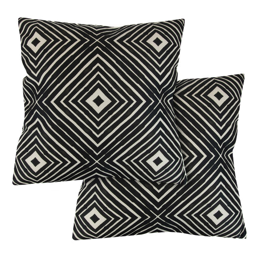 Pair of Aztec Diamond Scatter Cushions