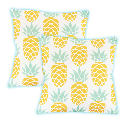 Outdoor Pair Of Light Up Pineapple Scatter Cushions