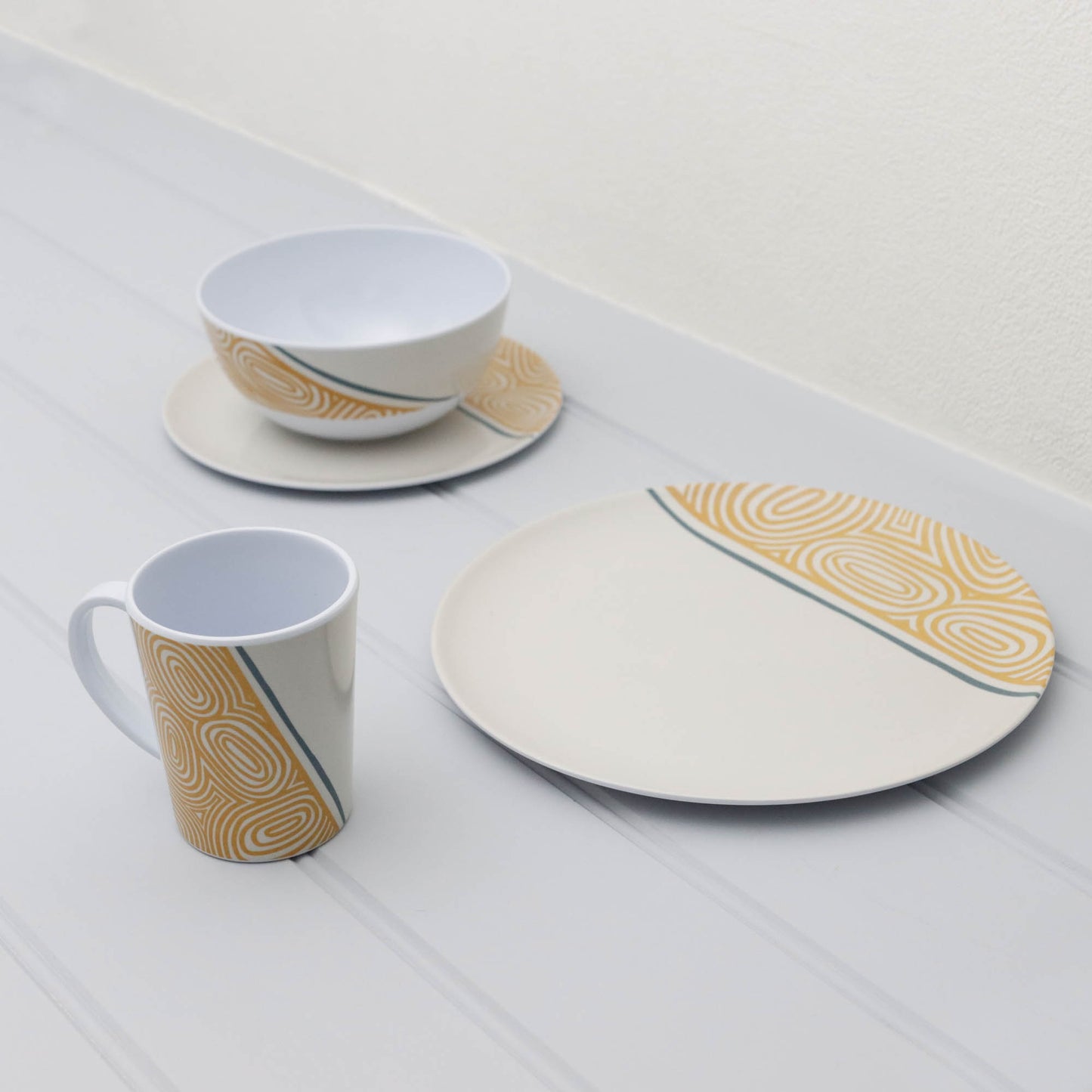 16-Piece Melamine Dinner Set - Kakado