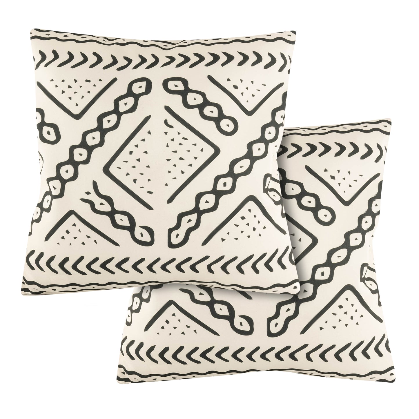 Pair of Aztec Tribal Scatter Cushions