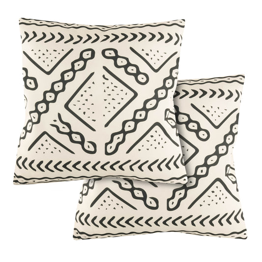 Pair of Aztec Tribal Scatter Cushions