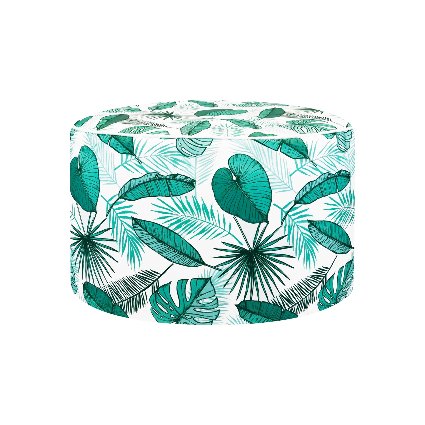 Outdoor Botanical Pouf Ottoman