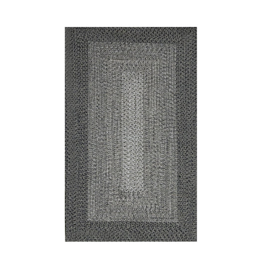 Jute-Style Indoor & Outdoor Rug - Dark Grey