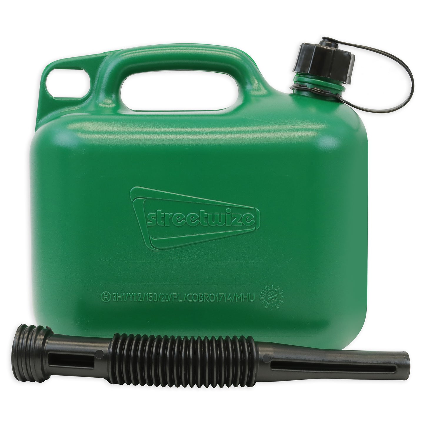 5L Fuel Can for Unleaded Petrol - Green